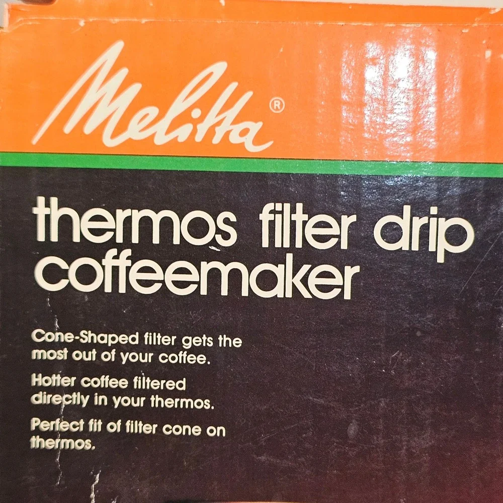 NOB‎ Melitta Thermos Filter Drip Coffeemaker 1x6 Cone TCM-6/6 West Germany 1983